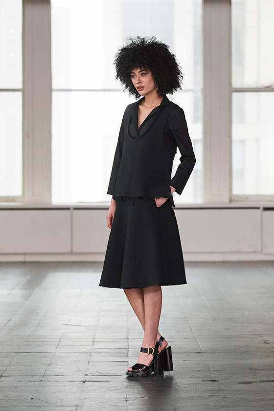 Harriet vest and Clara skirt