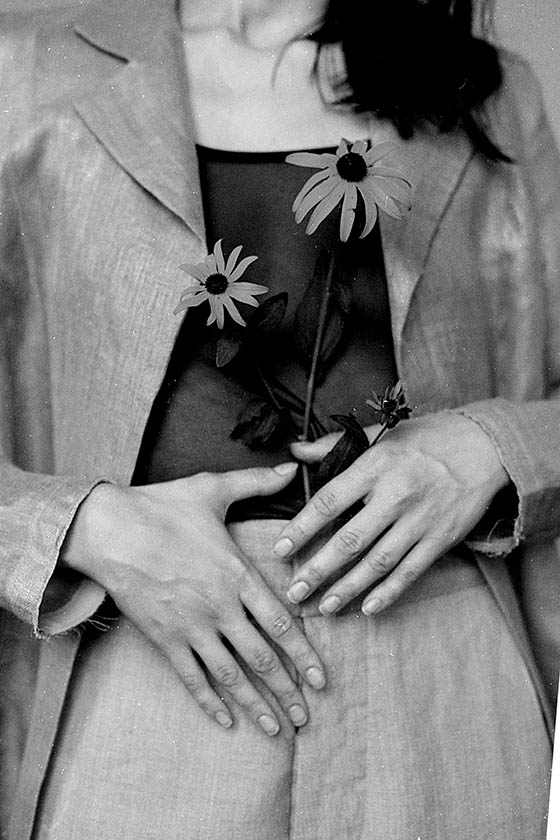 flowers in pants